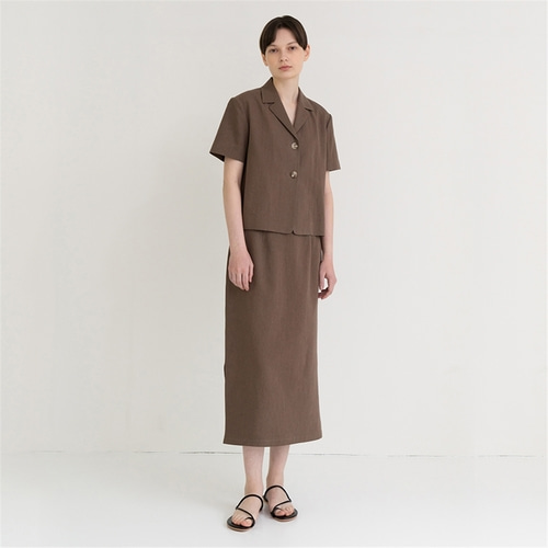 [노타] linen wearable h-line skirt_DB