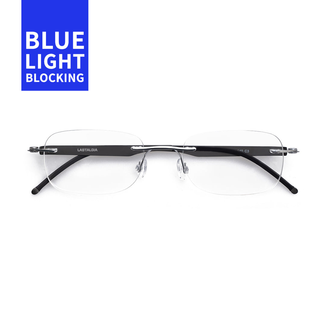 [라스텔지아] Iva D.Grey 2024 티타늄 무테 블루라이트 차단 안경