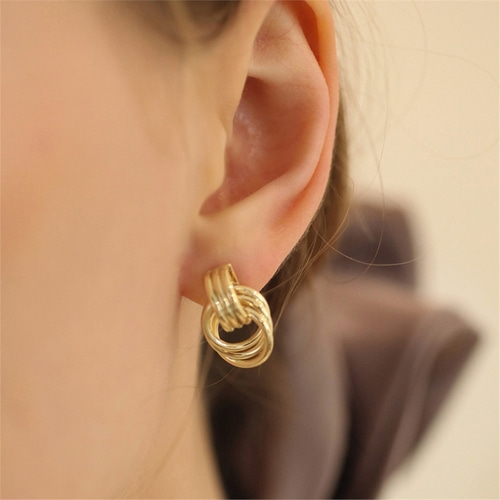 [하스] Connection ring earrings_LV052