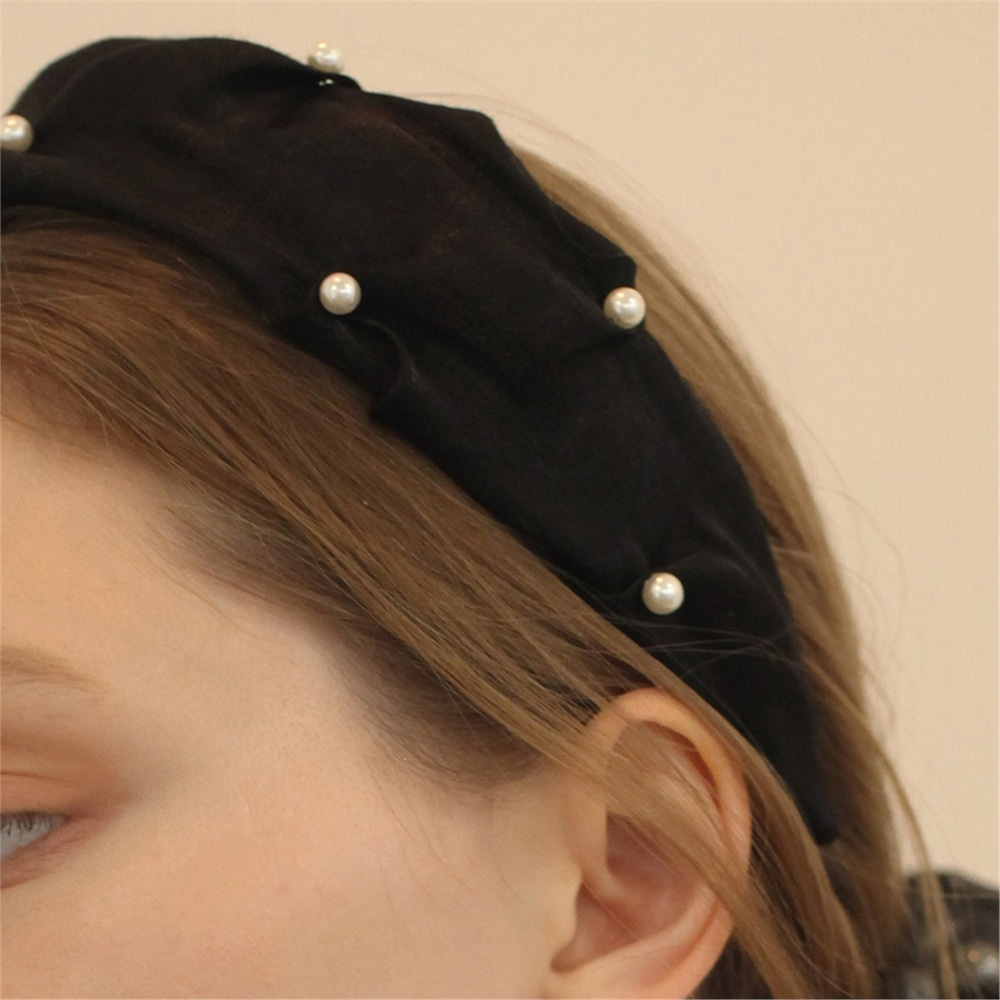 [하스] Flower pearl headband_LV061