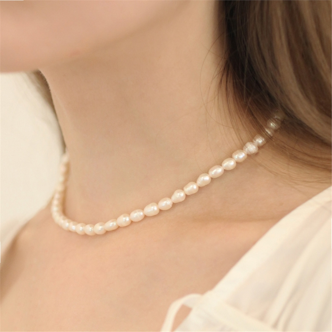 [하스] Lovely freshwater pearl necklace_LV002