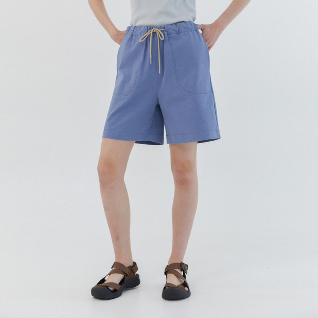 [위티앤험블] Cotton Utility Shorts (Blue)
