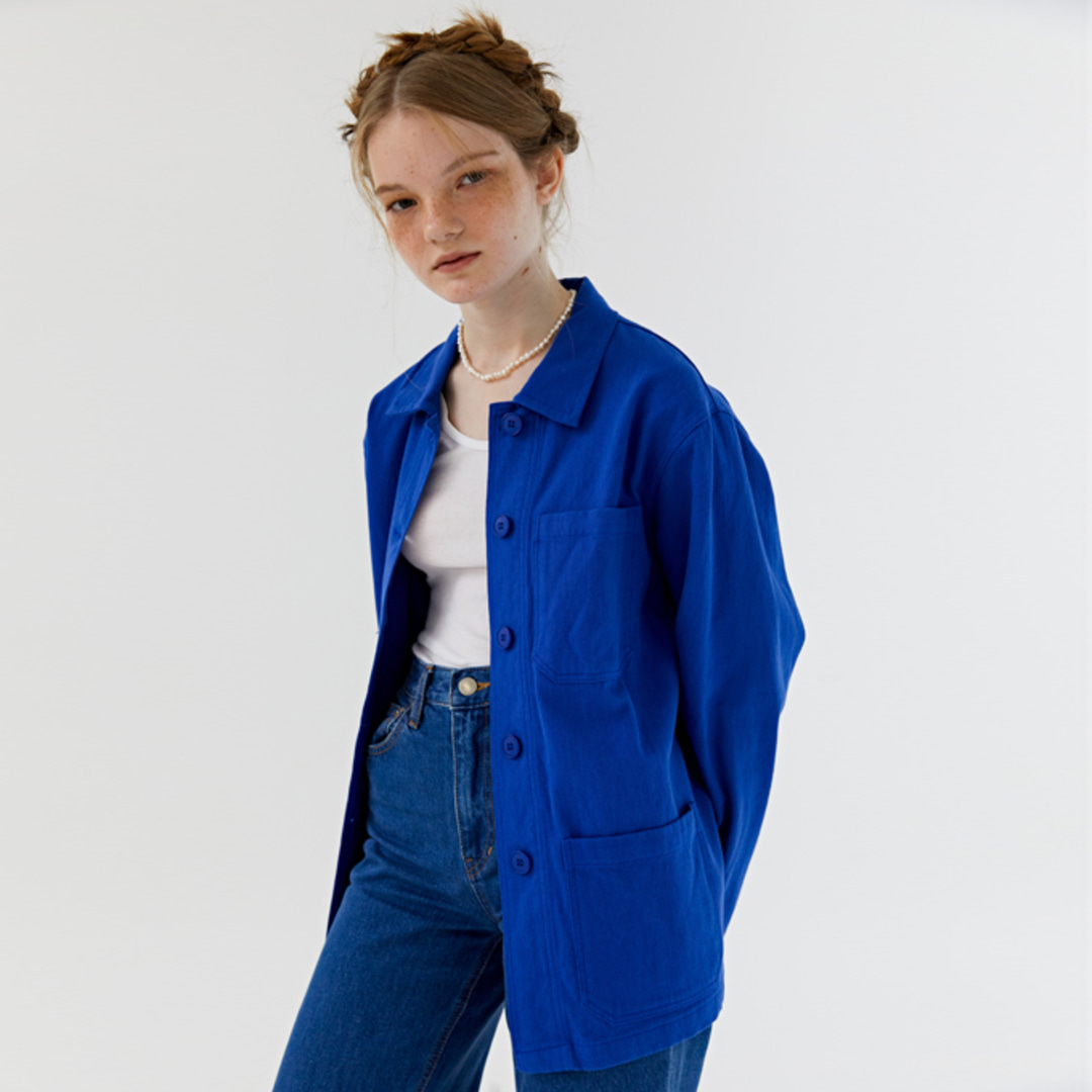 [위티앤험블] Bio work jacket (Blue)