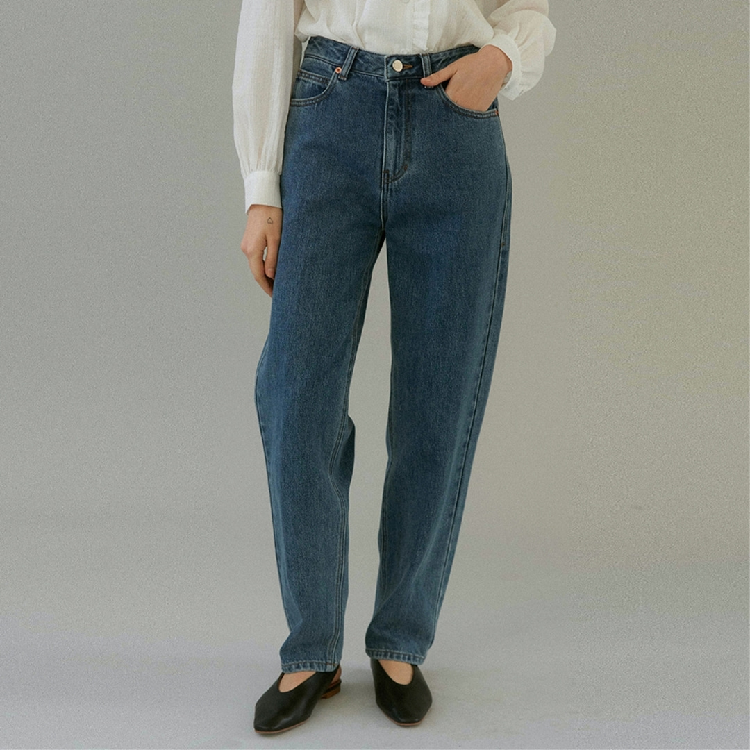 [블랭크03] relaxed tapered jeans (classic blue)