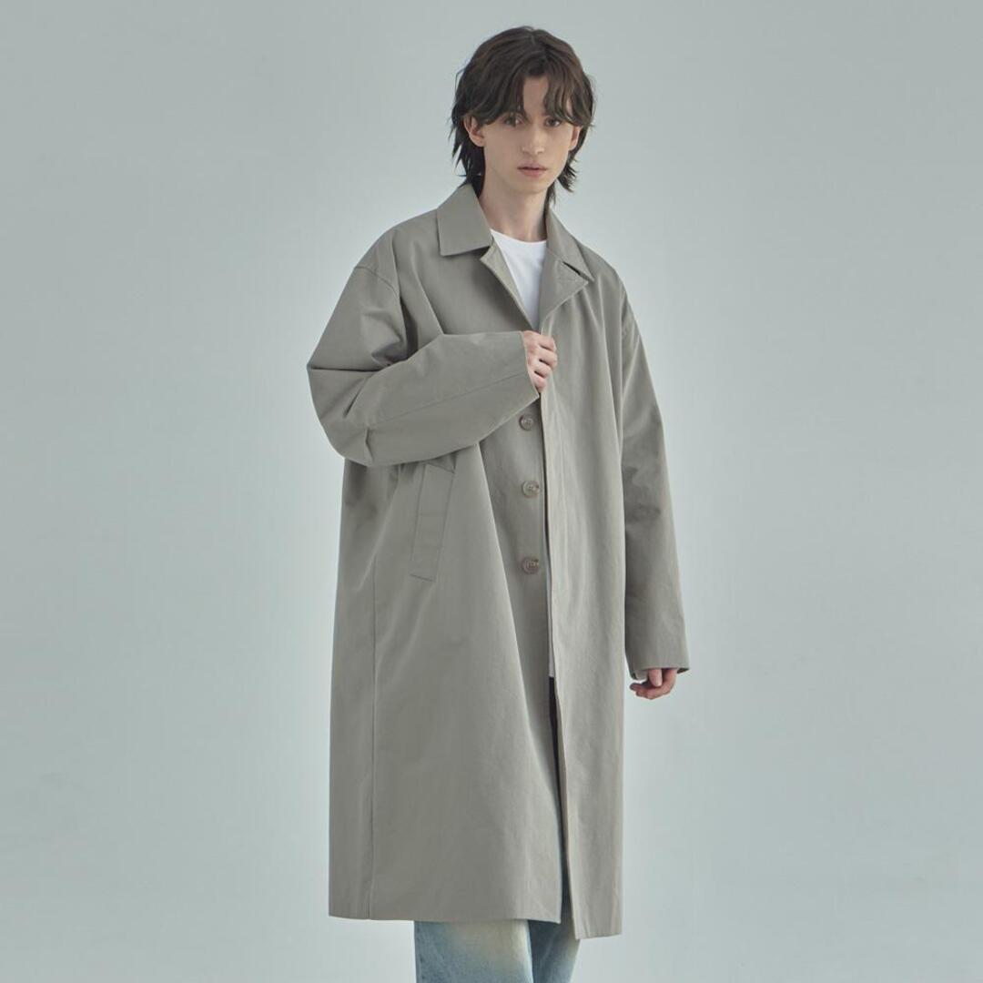 [라드에디션]collar overfit trench coat-grey