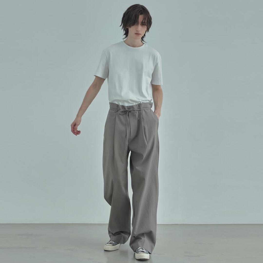 [라드에디션]washing cotton belted chino pants-grey
