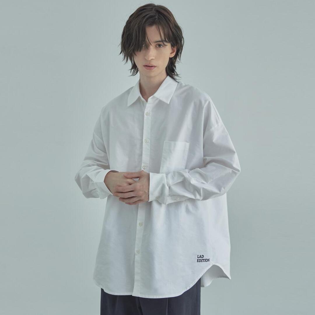 [라드에디션]relaxed overfit cotton oxpord shirt-white