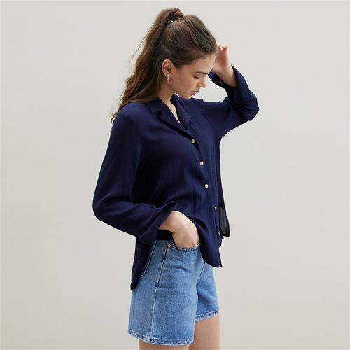 [에프코코로미즈] tailored rayon blouse NA