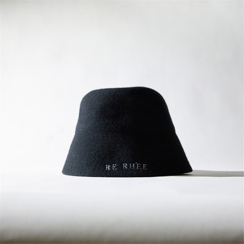 [N][리이] LOGO EMBROIDERED WOOL BUCKET HAT