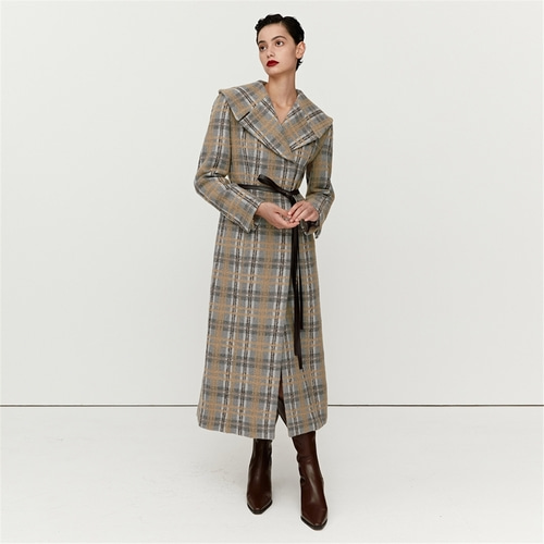 [페이우] Belted Wool-Blended Coat