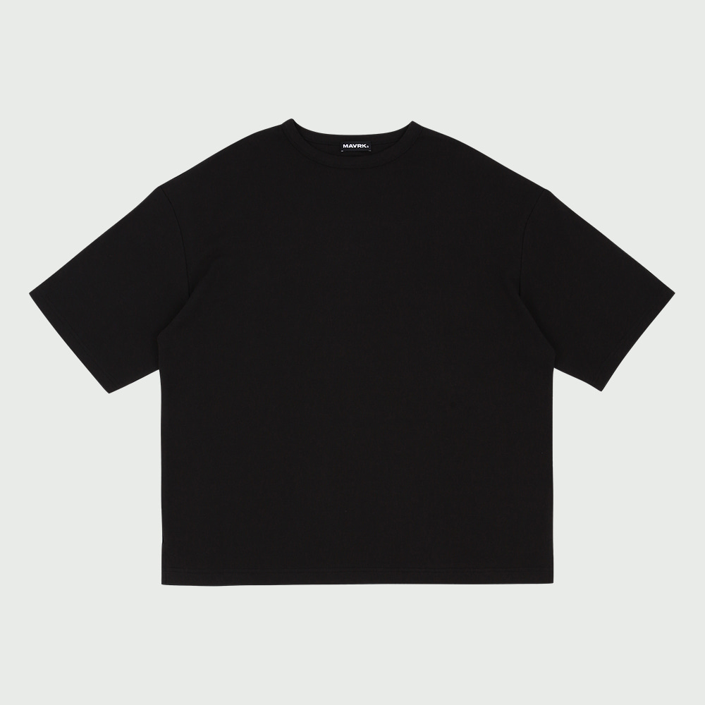 [매버릭] 클래시 무지 오버핏 티셔츠 블랙