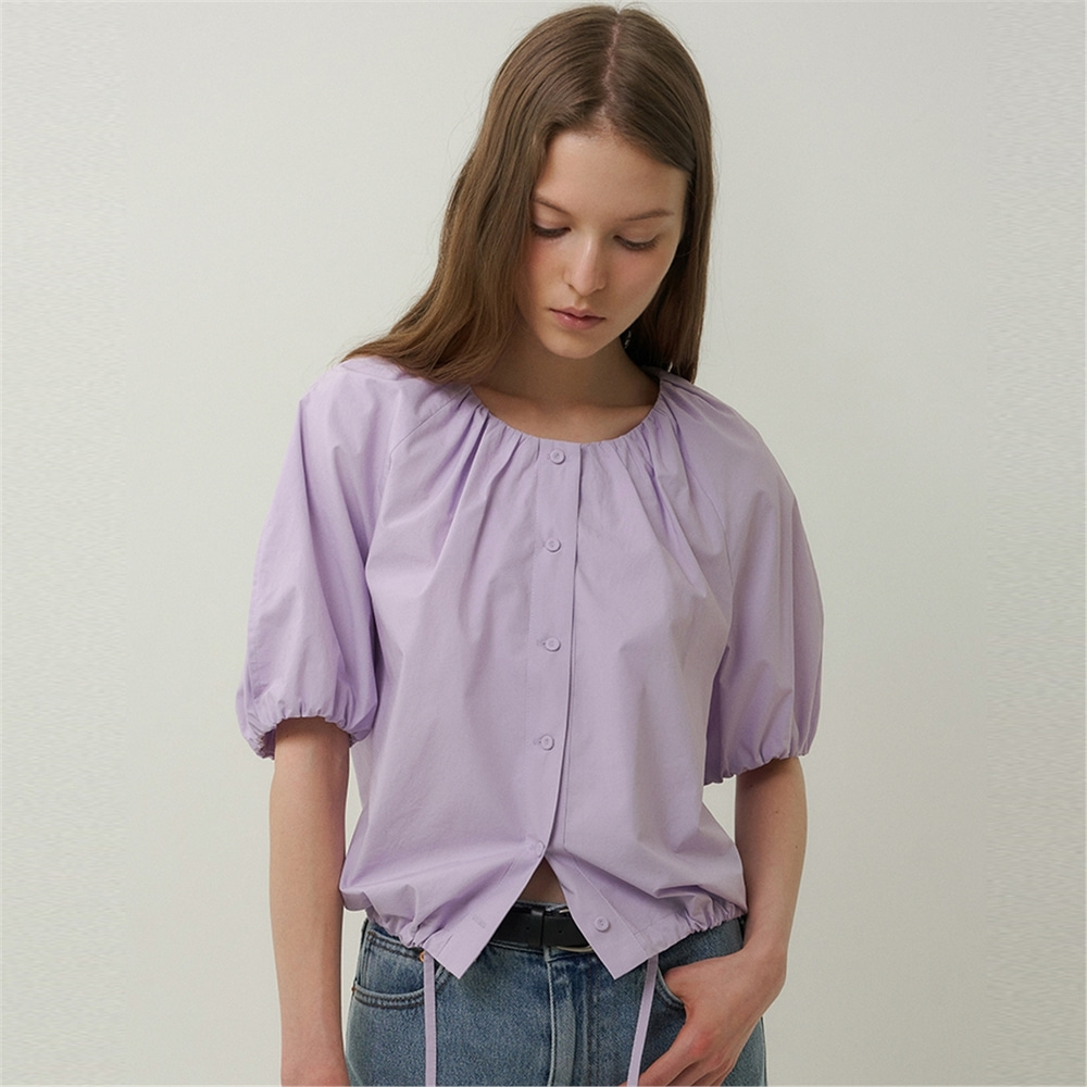 [블랭크03] cotton balloon blouse (lavender)