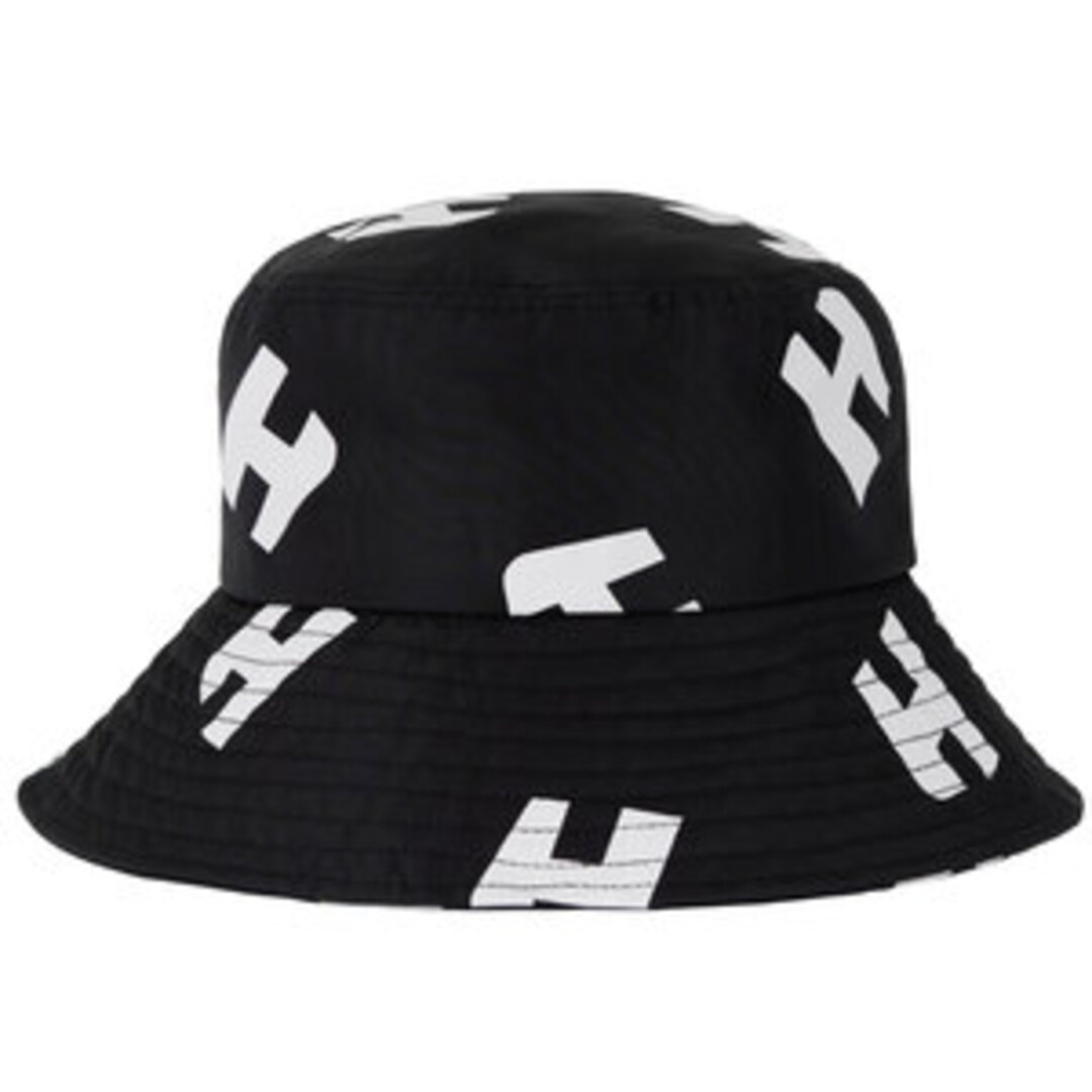 [행아웃] H Pattern Gumjeong Large Bucket Hat (Black)