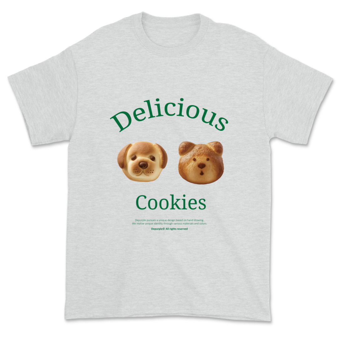 디퍼플 쿠키 오버핏 그래픽 티셔츠