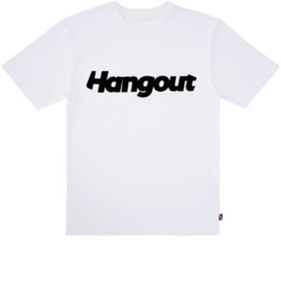 [행아웃] Floking Vertical Logo T-Shirt (White)