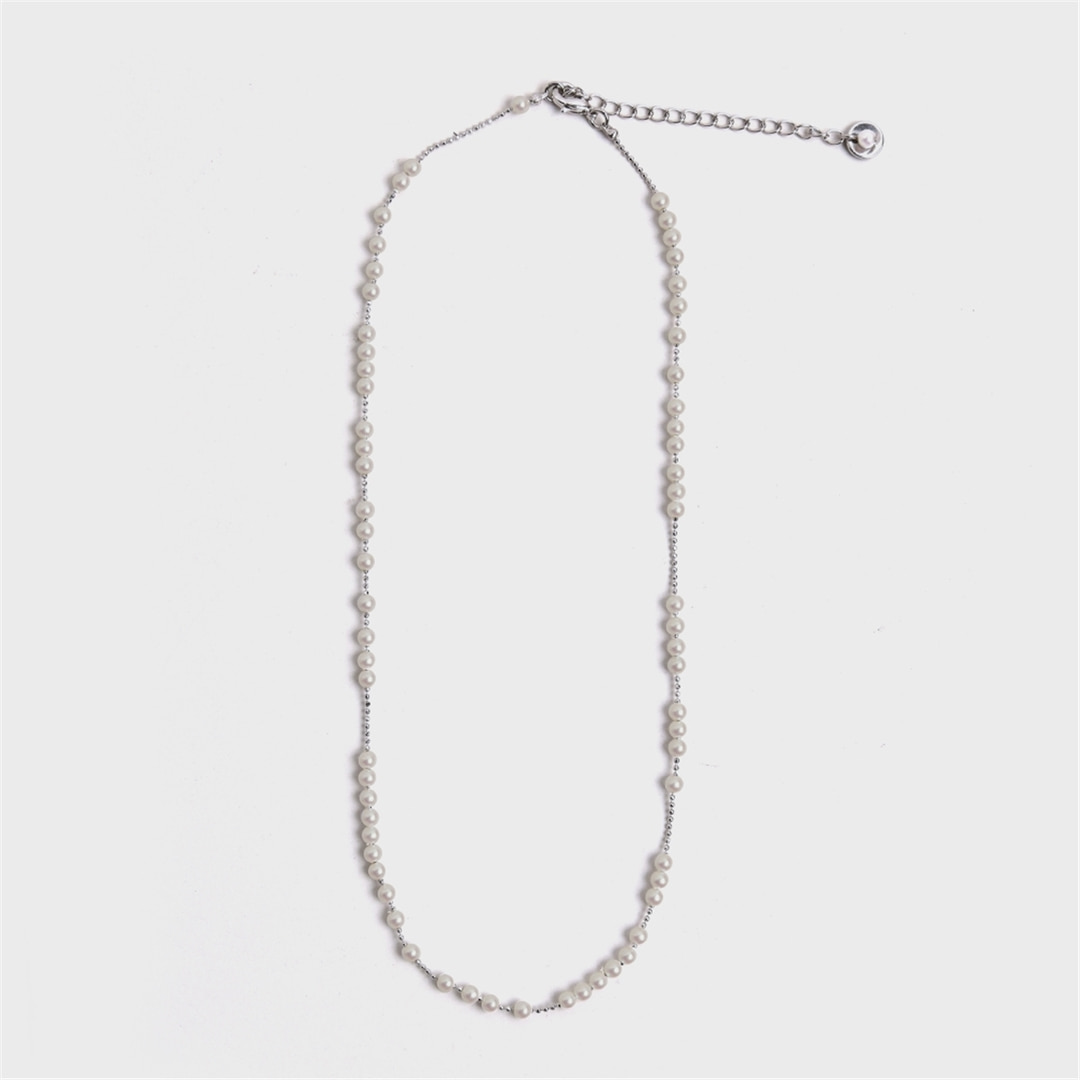 [하스] HTY014 Glossy mini pearl necklace