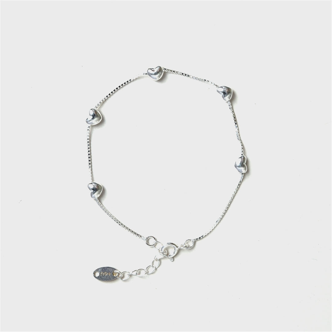 [티오유] [Silver925] heart chain bracelet_WH006