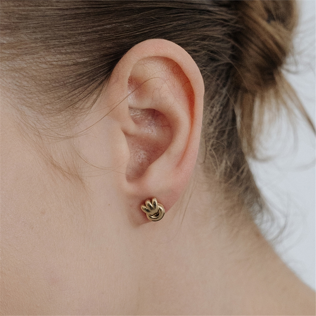[티오유] [silver925] TB019 round union earrings