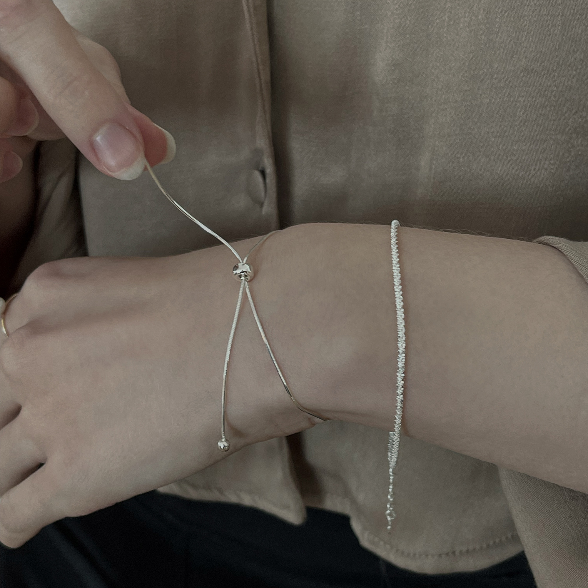 [서림아트] Shiny Drop Bracelet Set