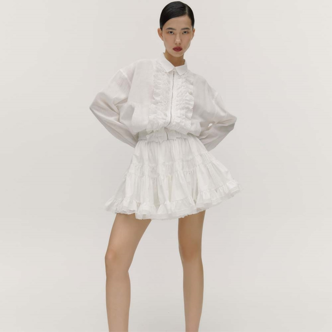 [페이우] Triple-Layered Mini Skirt