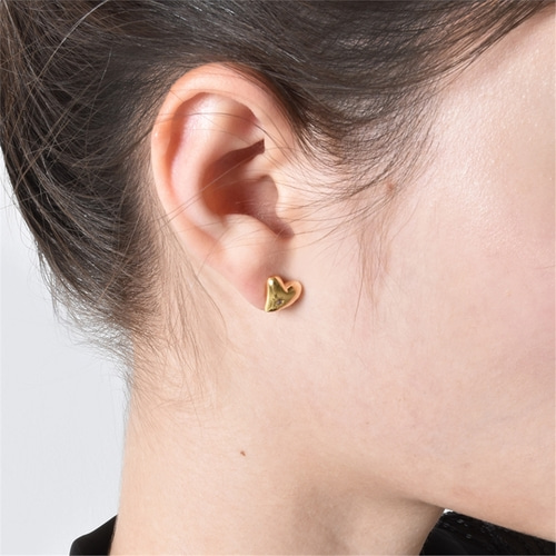 [티오유] Cute heart cubic earrings_TP010 [Silver925]