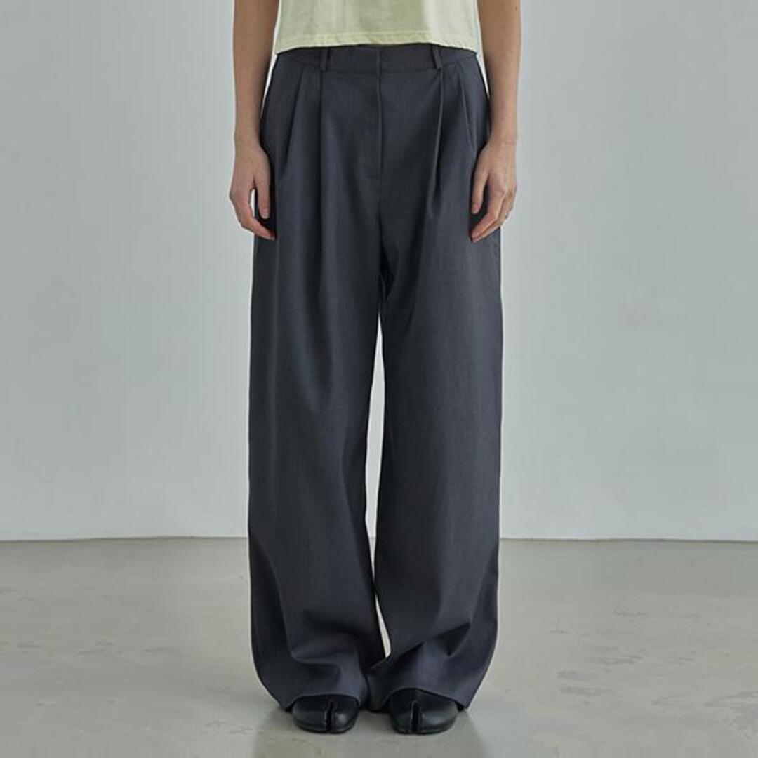 [무아르모아]mono Basic wide pants-gray