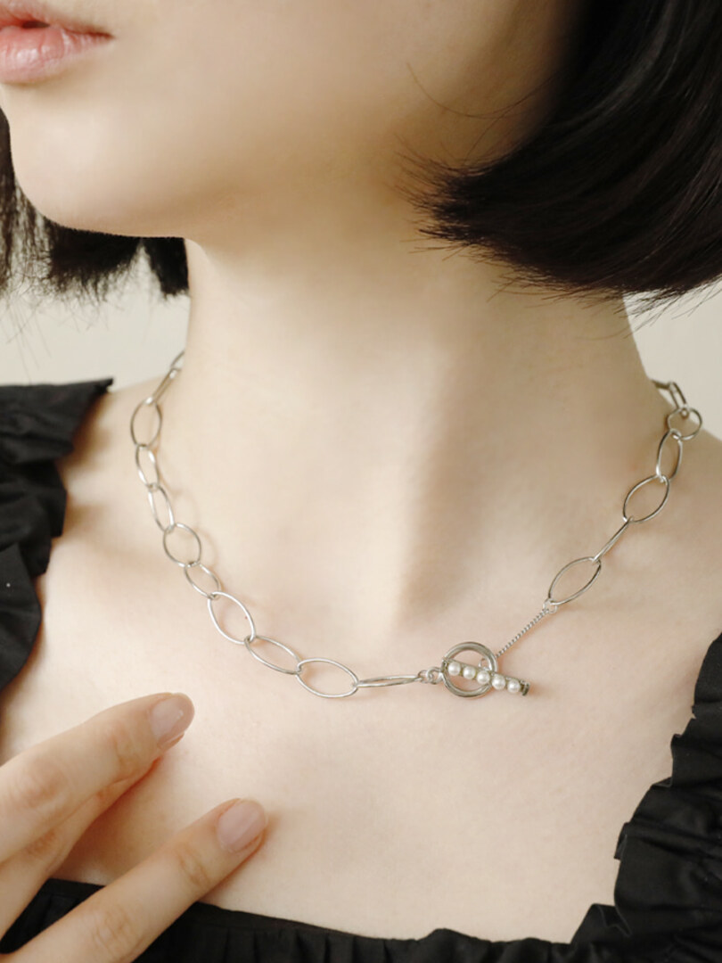 [소수] Chain Goggle Necklace 체인 고글 목걸이