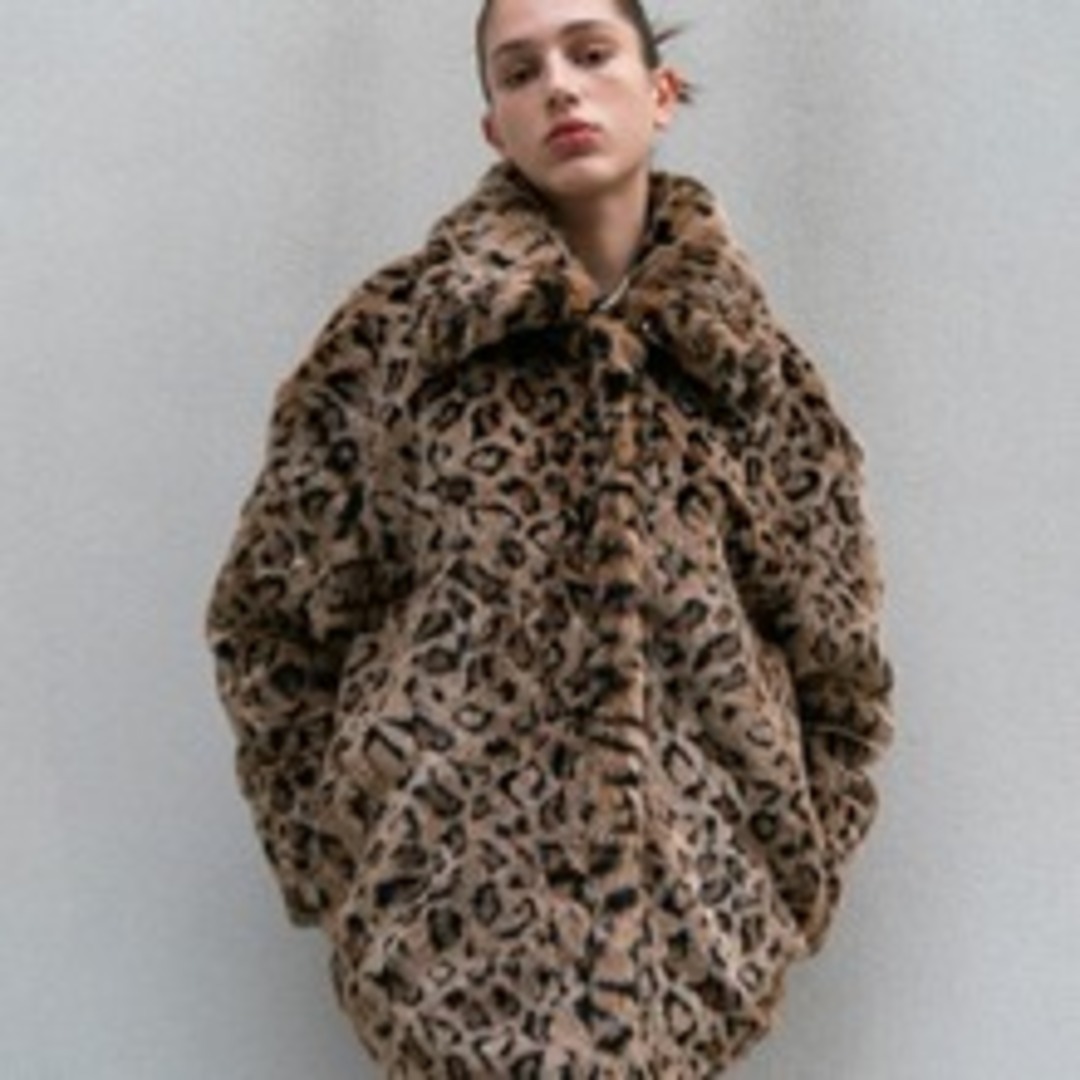 [320쇼룸]Leopard Fake Fur Jacket