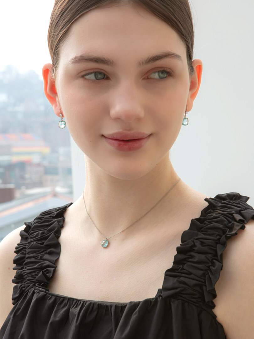 [소수] Marin Glade Necklace Earring SET  마린 글레이드 목걸이 귀걸이 세트
