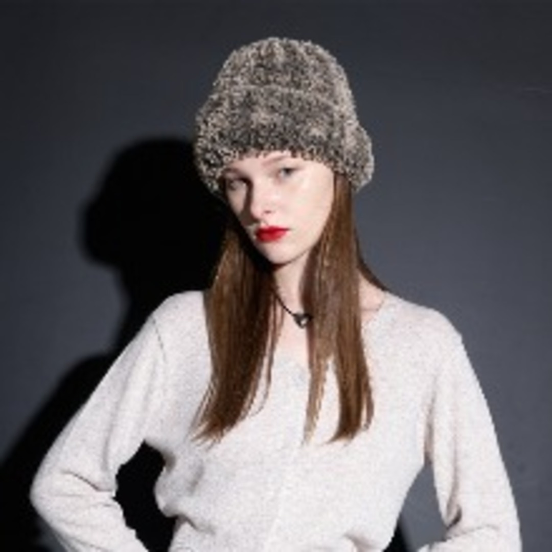 [320쇼룸]Eco fur Knit Hat